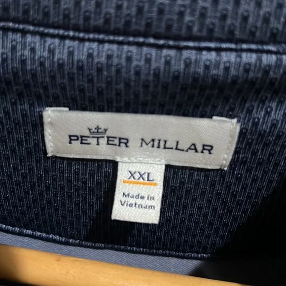Peter Millar Navy Blue 1/4 zip up size XXL